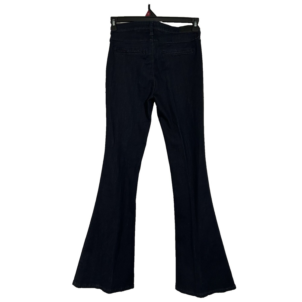 Guess Womens Trouser Flare Jeans 28 New with Tags Stretch Mid Rise Dark Wash